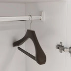 Armoire de chambre autonome à 2 portes avec tringle à vêtements