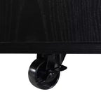 Table basse relevable multifonctionnelle et moderne avec rangement dissimulé, 4 tabourets et roulettes, parfaite pour les espaces de vie modernes.