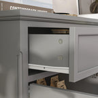 Buffet bahut 150 cm blanc laqué moderne contemporain du milieu du siècle