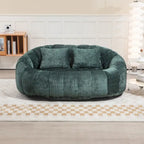 Fauteuil poire paresseux en chenille