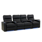 Ensemble de sièges de cinéma maison en cuir Octane Turbo XL700 (rangée de 4)