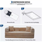 Canapé-lit convertible 5-en-1 80,7 po – Velours côtelé, 544 kg, aucun assemblage