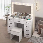 Ensemble de coiffeuse blanche
