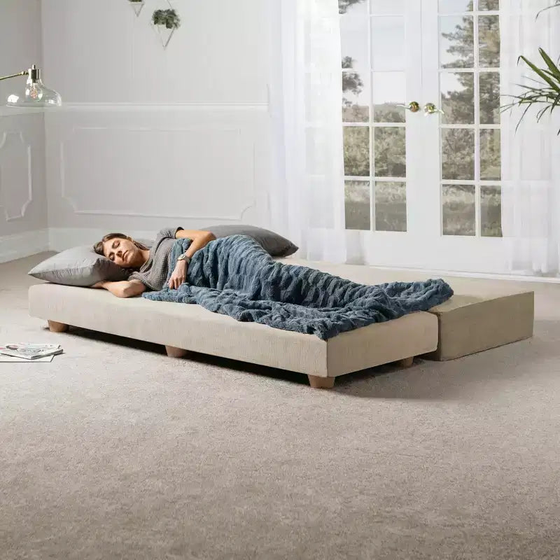 Lit de repos / Lit pliant grand format (Queen-Size) - Microvelours