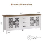 Meuble TV avec tiroirs de rangement, Meuble TV, Table console TV pour salon/chambre à coucher, Armoire de rangement