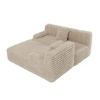 Canapé d'angle modulable Cloud, Canapé moderne rembourré avec 2 coussins, Canapé modulable à composer, Canapé d'angle modulable en L