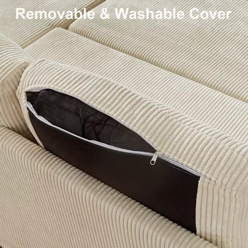 Canapé-lit sectionnel Dyonery 81, canapé-lit escamotable en forme de L avec méridienne de rangement réversible, USB, dossier inclinable