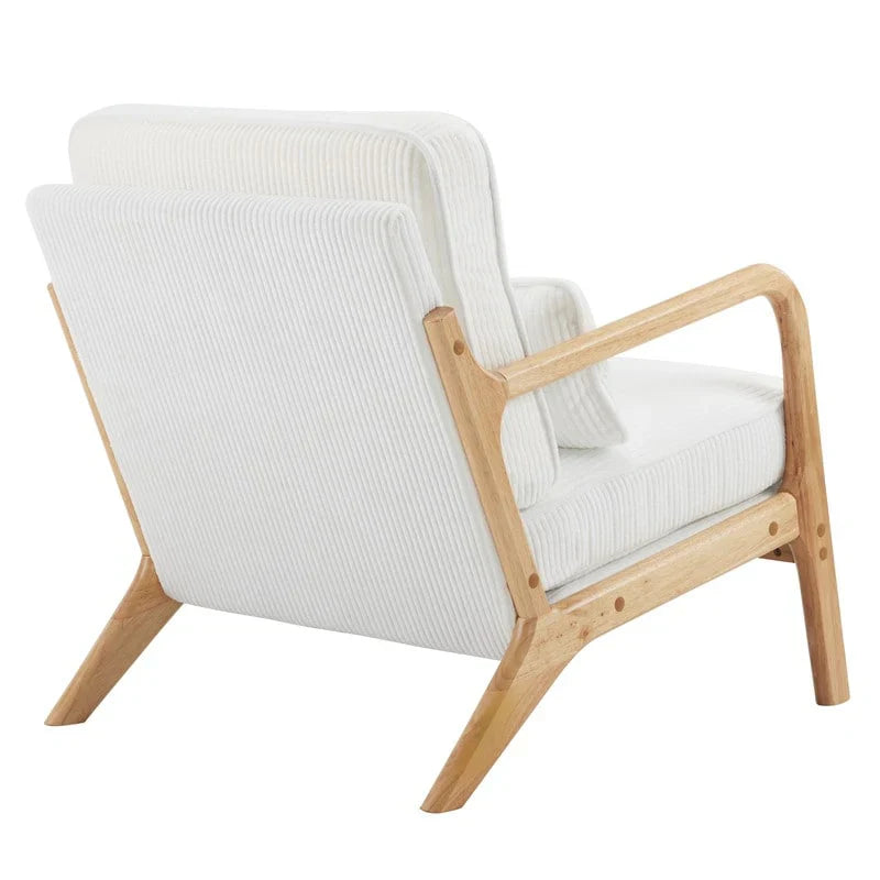 Fauteuil d'appoint rembourré Mid-Century Modern