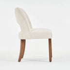 Lot de 4 chaises de salle à manger tapissées de tissu