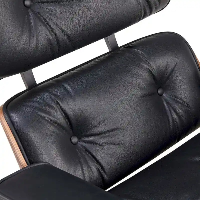 Fauteuil inclinable en cuir de style Mid-Century Modern