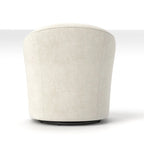Fauteuils pivotants à 360 degrés en velours capitonné moderne SEYNAR avec dossier touffeté (lot de 2)