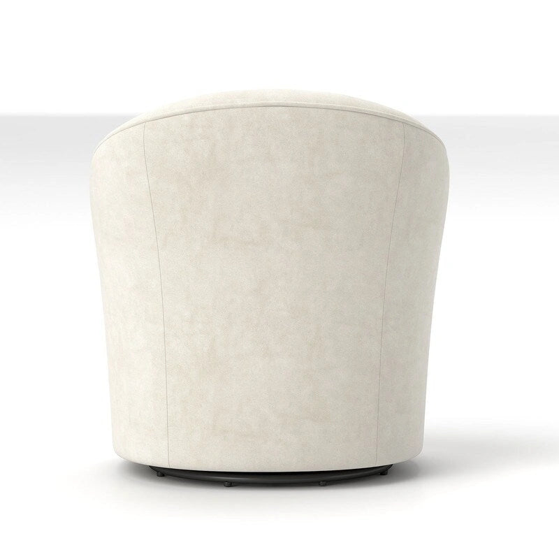 Fauteuils pivotants à 360 degrés en velours capitonné moderne SEYNAR avec dossier touffeté (lot de 2)