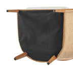 Fauteuil d'appoint en lin et rotin Tillman