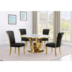 Ensemble de salle à manger rond 5 pièces Best Quality Furniture D325-SC324-7