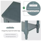 Console étroite de 60 cm avec 3 tiroirs et étagère, table d'appoint pour petite entrée ou salon