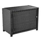 Canapé d'angle d'extérieur en rotin pour spa, forme quadrilatérale