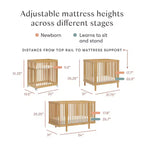 Lit de bébé convertible Babyletto Pogo 8-en-1 avec kits de conversion toutes étapes