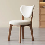 Chaise de salle à manger sans accoudoirs moderne en similicuir à dossier haut