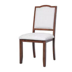 Lot de 4 chaises de salle à manger de style ferme avec dossier haut et assise rembourrée
