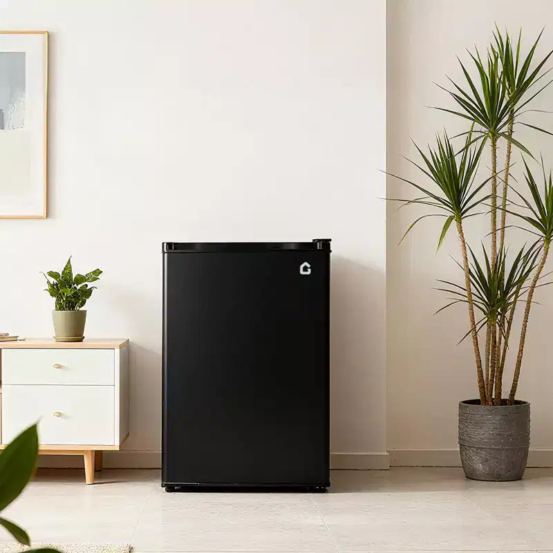 Mini-réfrigérateur de 127 litres avec congélateur, réfrigérateur compact avec porte réversible, thermostat réglable et économe en énergie, petit réfrigérateur