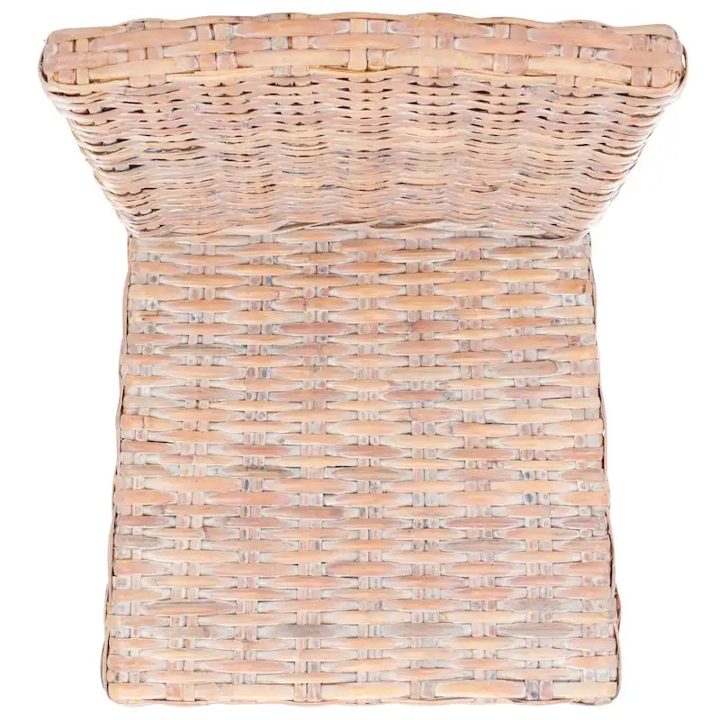 Lot de 2 chaises de salle à manger en osier naturel 48L x 56P x 104H cm, style bohème côtier