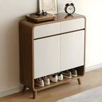 Meuble de rangement pour chaussures de couloir en bois moderne, taille moyenne