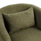 Fauteuil club pivotant rembourré avec rangement, chaise d'appoint moderne pour salon, chambre, bureau ou coin lecture