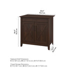 Secrétaire Key West avec meuble de rangement Bush Furniture