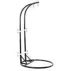 LeisureMod Fauteuil suspendu œuf 2 places avec support - Balançoire / hamac de patio en rotin osier pour extérieur/intérieur avec coussins