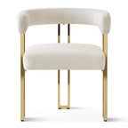 Ensemble table à manger ronde extensible en ovale avec 4 fauteuils en velours, design piédestal moderne, jusqu'à 8 personnes - Panipeachy