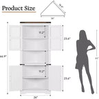 Meuble d'angle haut de 175 cm, Meuble de rangement d'angle style ferme, Rangement peu encombrant, Porte vitrée, Étagères réglables, pour Salon, Cuisine
