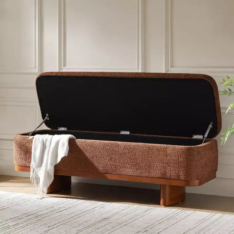 Banc à dessus rabattable Clara Simple Assemble avec cadre en bois massif|HULALA HOME