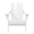 Chaise Adirondack pliante d'extérieur tout temps Polytrends Laguna résistante à la décoloration pour patio