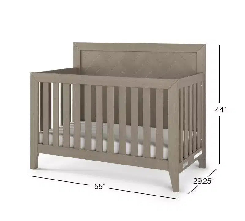 Ensemble de chambre de bébé 3 pièces Child Craft Kieran comprenant un lit de bébé convertible 4-en-1, une commode double et une commode