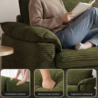 Canapé Dyonery 86 Cloud, assise profonde et accoudoirs larges, cadre robuste, design ergonomique respirant