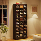 Meuble à chaussures haut 30 paires, étagère de rangement à chaussures en bois blanc 10 niveaux pour placard, entrée - 10 niveaux