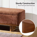 Banc à dessus rabattable Clara Simple Assemble avec cadre en bois massif|HULALA HOME