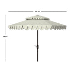 Parasol déporté double toit 274 cm avec cantonnière Kjerstin SAFAVIEH Outdoor