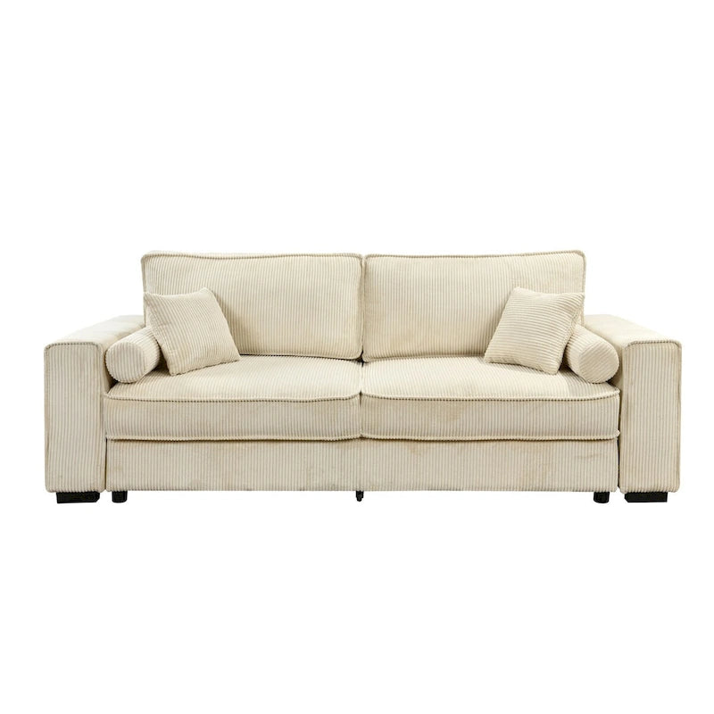 Roomfitters Grand canapé-lit avec rangement, mobilier de canapé moderne à 3 places, canapé rembourré pour petits espaces