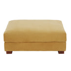 Pouffe d'appoint oversize en velours côtelé moderne