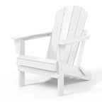 Chaise Adirondack pliante d'extérieur tout temps Polytrends Laguna résistante à la décoloration pour patio