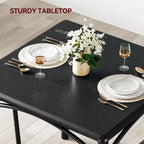 Ensemble table à manger et 2 chaises de cuisine rembourrées