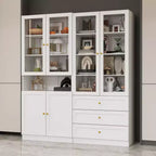 Meuble de rangement polyvalent Famapy avec portes vitrées, bibliothèque, organisateur de garde-manger