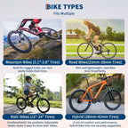 Range de rangement pour 5 vélos autoportant avec une capacité de 136 kg, organisateur robuste pour un maintien sûr et stable des vélos pour les cours avant et arrière