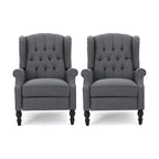 Fauteuils inclinables en tissu touffeté Walter (lot de 2) par Christopher Knight Home