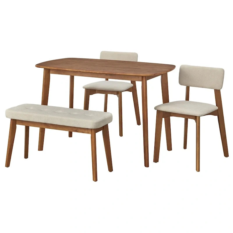 Ensemble de salle à manger 4 pièces en bois massif Nettie de Simple Living