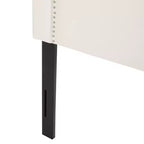 Tête de lit contemporaine biseautée en tissu rembourré pour lit double/grand lit