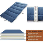 Matelas Futon Japonais, Matelas de Sol Pliable, Tapis Tatami pour Maison, Matelas de Camping