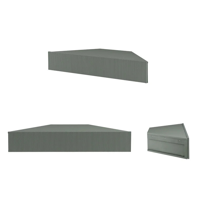 Meuble TV d'angle flottant 47", 3 étagères, style transitoire, fixation murale peu encombrante
