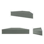 Meuble TV d'angle flottant 47", 3 étagères, style transitoire, fixation murale peu encombrante